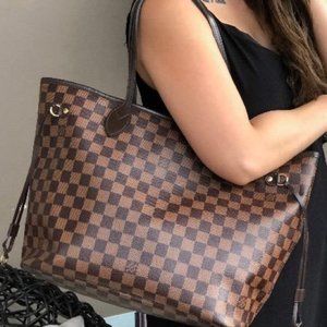 NWT 💋AUTHENTIC💋 LOUISVUITTON NEVERFULL MM Cerise Monogram Bag Red